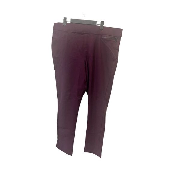 DKNY jeans deep purple pull on pants XXL - Picture 1 of 6